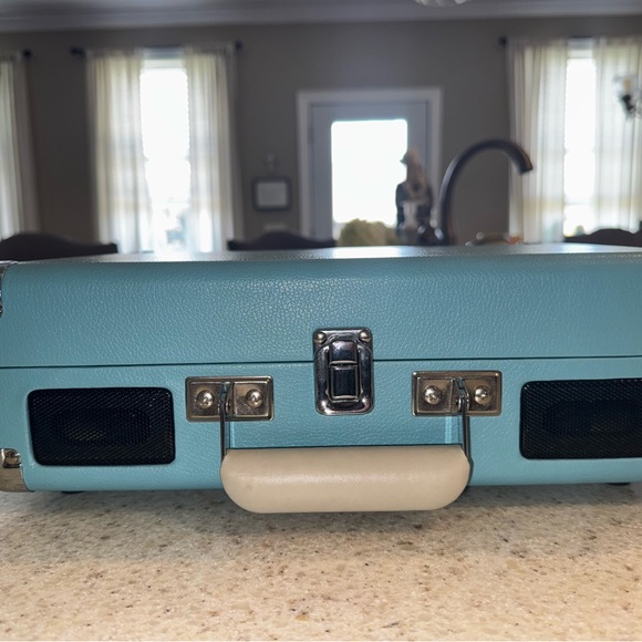 Vintage Style Blue Suitcase